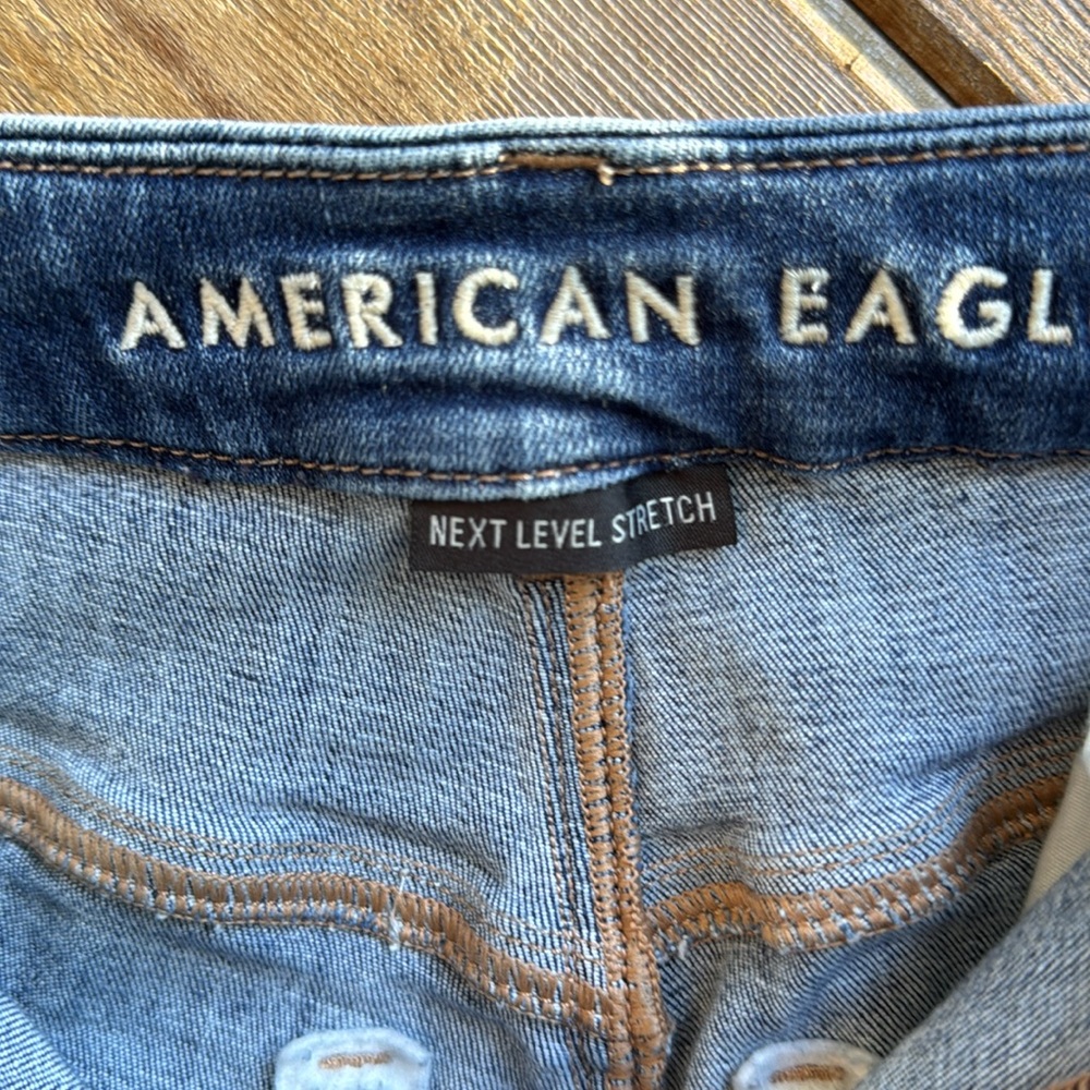 American Eagle Outfitters next level stretch curvy high rise jegging crop 8 tall - Picture 4 of 8